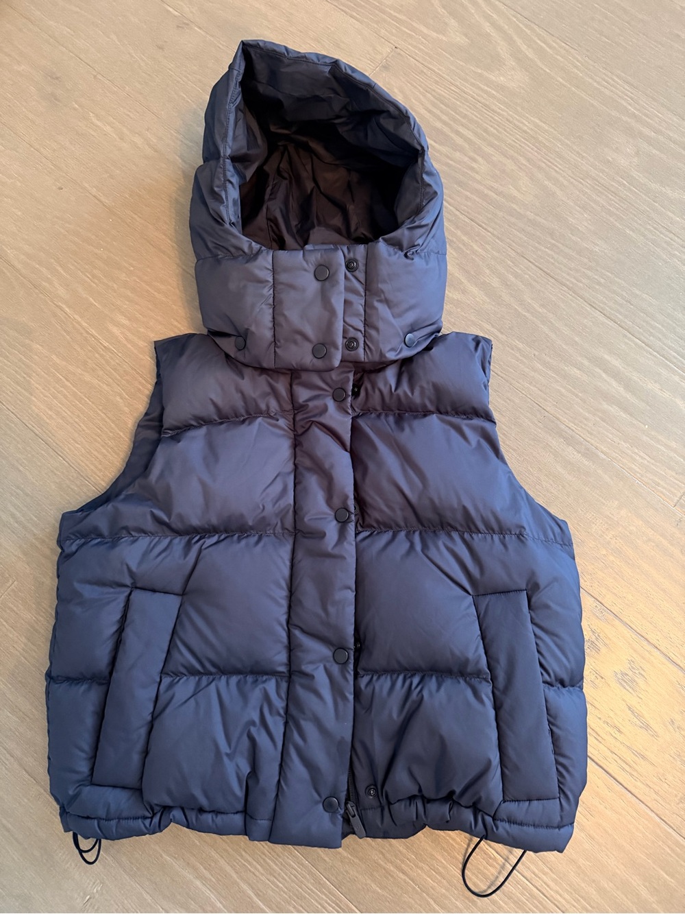 lululemon athletica Navy Hooded Puffer Vest